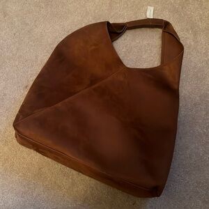 Banana Republic Tan Faux Suede Purse